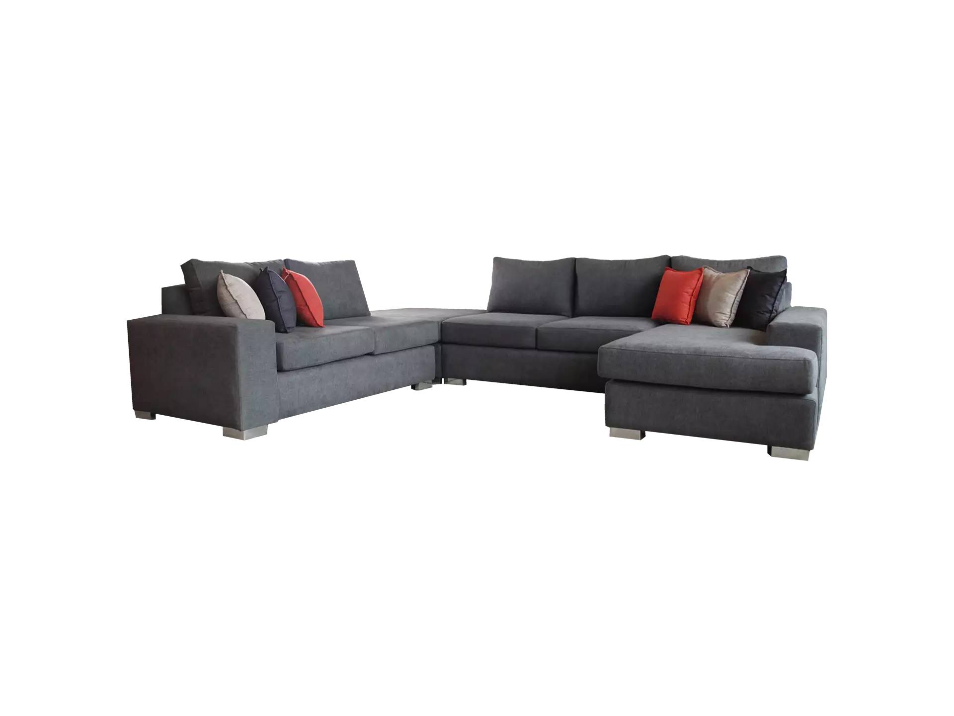 dream 4 en 1 almohadones rojos blancos y negros visto de frente