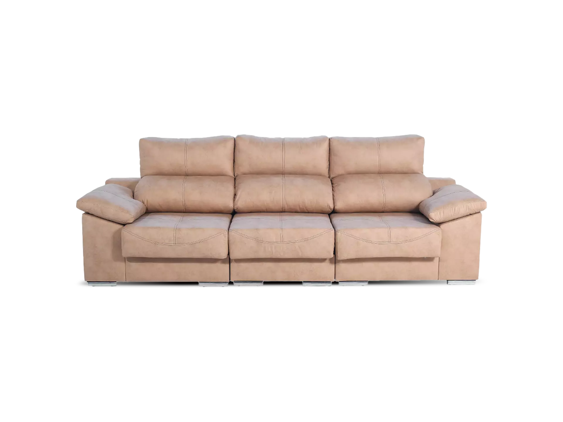 sofa galaxy 3 modulos 3 cuerpos abugar con asientos extensibles y apoya cabezas de 5 posiciones