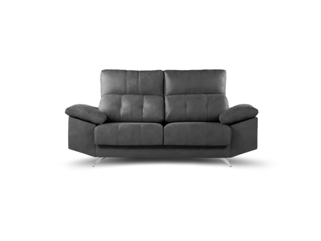sofa victoriano 3 cuerpos 2 modulos con asientos extensibles con apoya cabeza de 5 posiciones y baulera