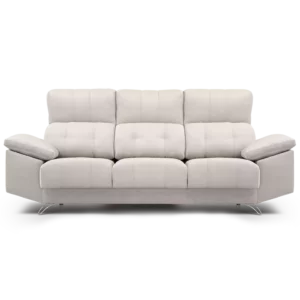 sofa victoriano 3 modulos 3 cuerpos abugar con asientos extensibles y apoya cabezas de 5 posiciones