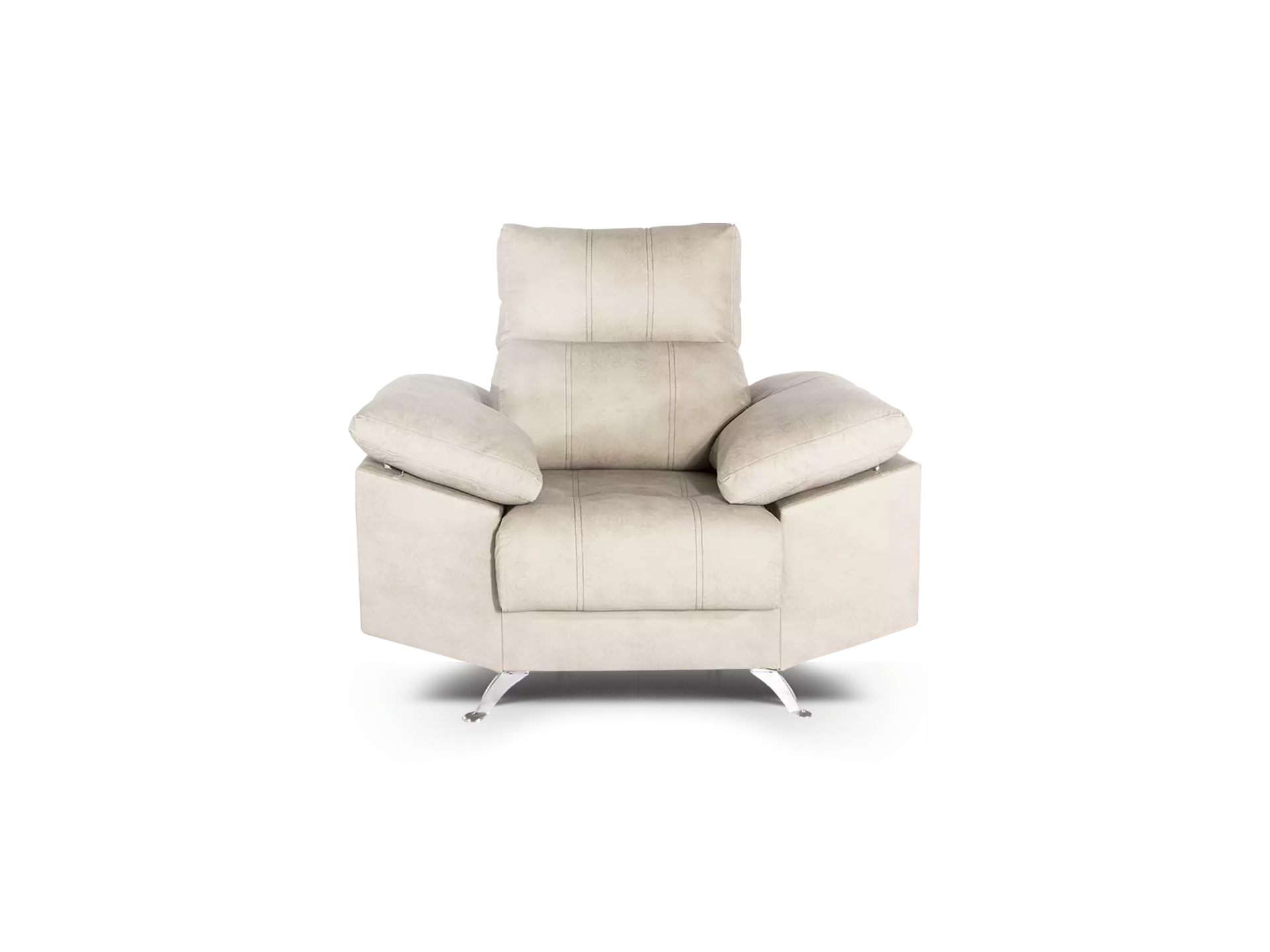 sillon victoriano individual abugar con asientos extensibles y apoya cabeza de 5 posiciones